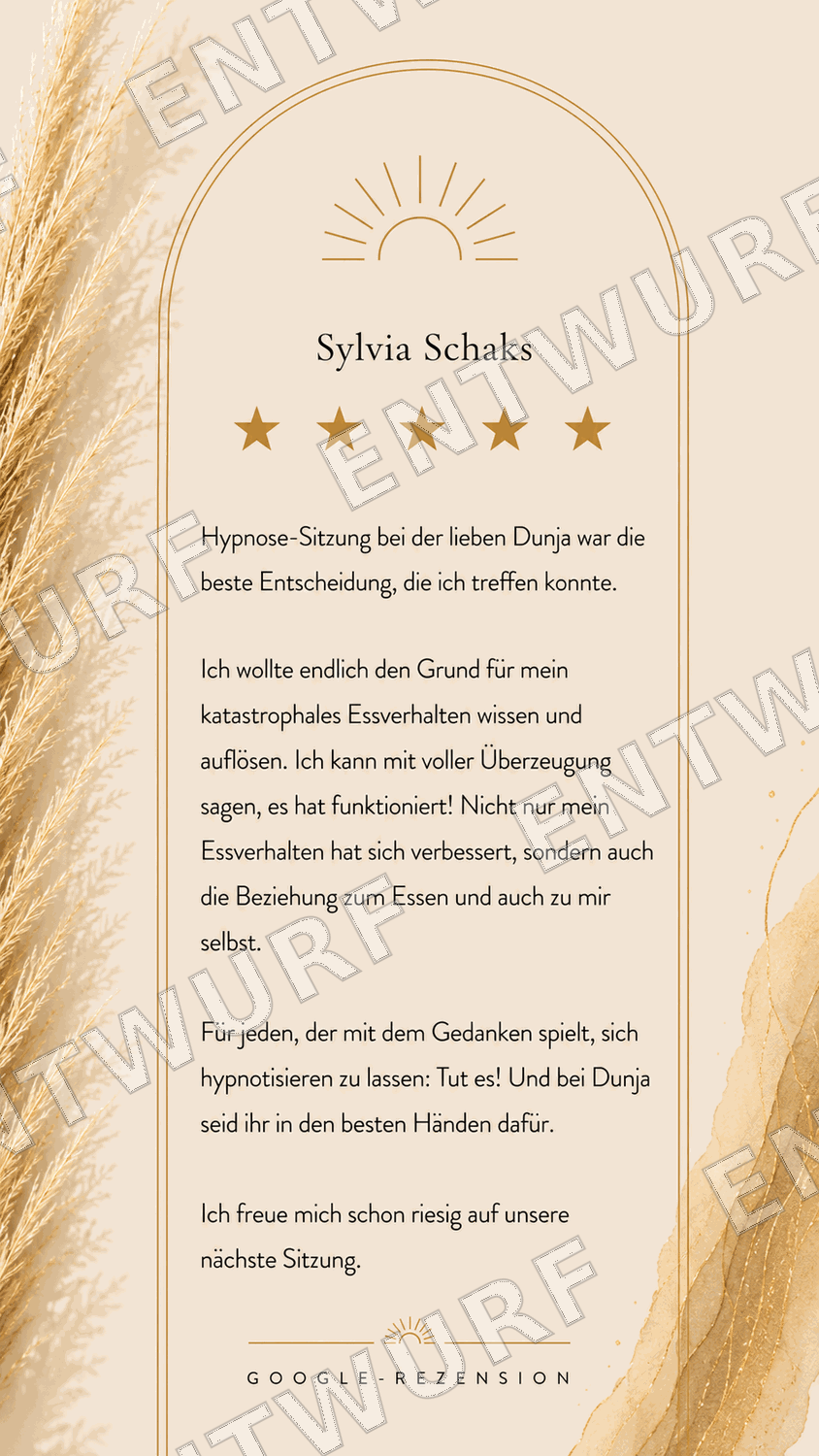Schriftliche Kundenrezension