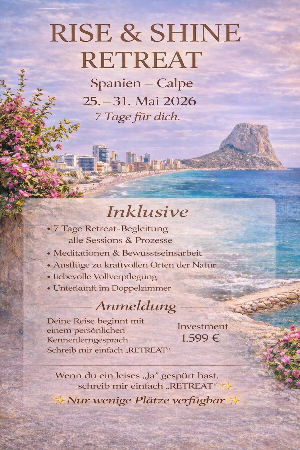 Dunja Heinze Hypnose-Coach & Bewusstseins - Coach & Reiki -Therapeutin - Coaching und Behandlungen - Flyer